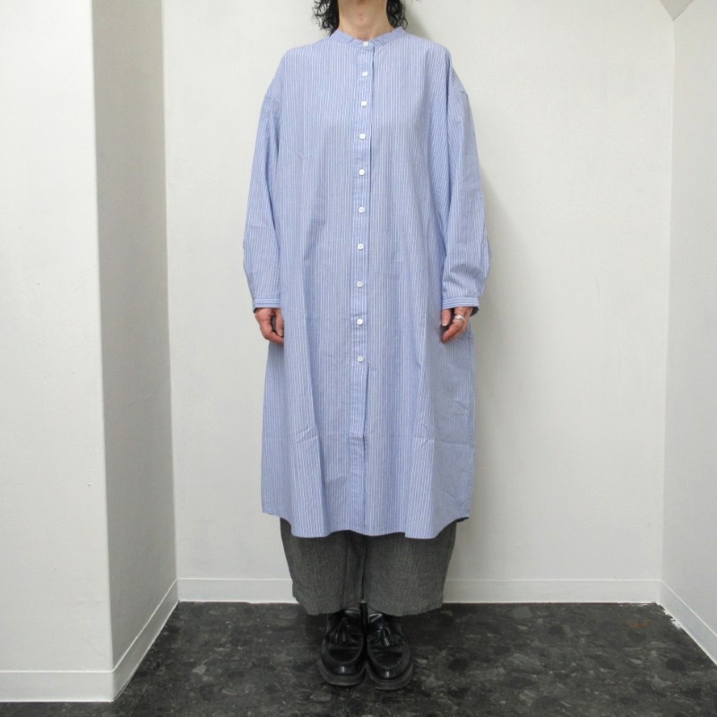 DAYS-sohi-  シャツワンピース 56847 /ペンシルストライプ75 【日本製】